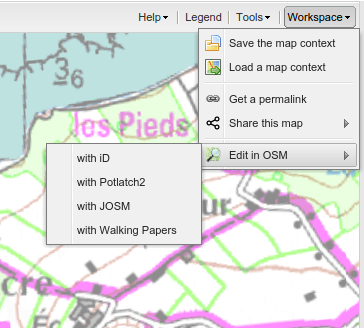 Editor iD de OpenStreetMap